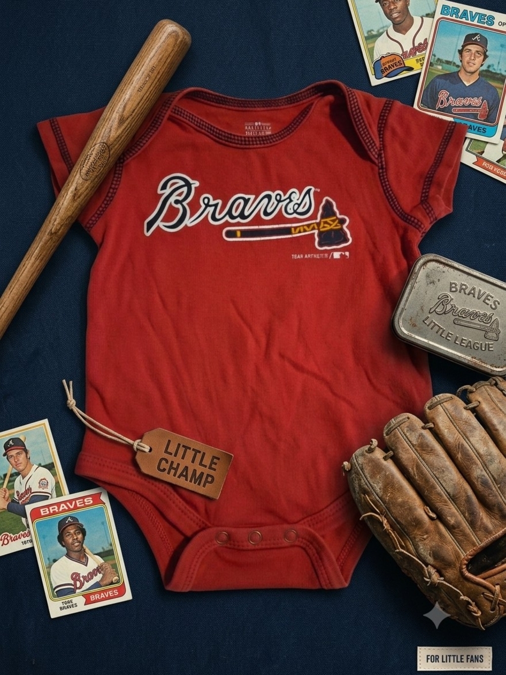 Braves Red Baby Bodysuit - MLB Team One-Piece